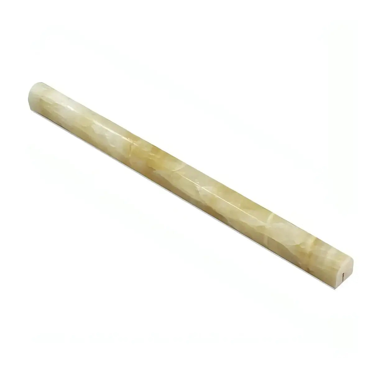 Honey Onyx Molding Bullnose Liner 3/4x12 Polished