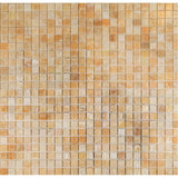 Honey Onyx Mosaic 1x1 3/8 Polished