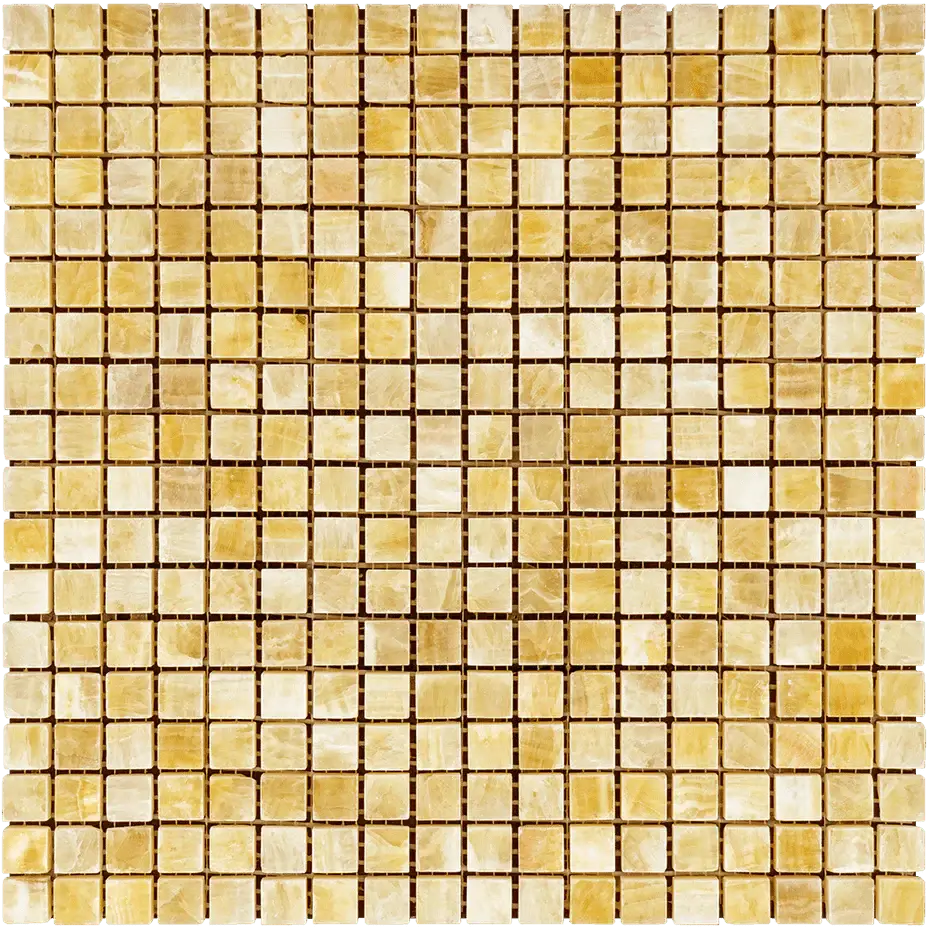 Honey Onyx Mosaic 5/8x5/8 3/8 Polished