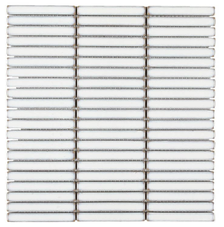 Hulu White Band 11 x 11.50 Water Resistant Tile
