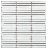Hulu White Band 11 x 11.50 Water Resistant Tile