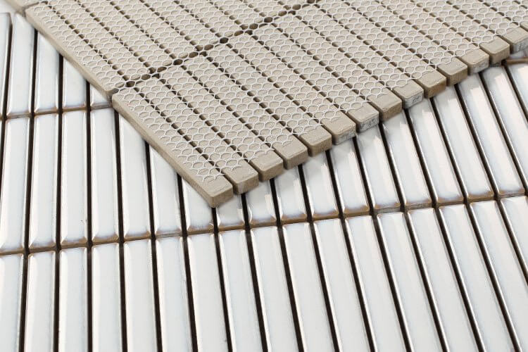 Hulu White Band 11 x 11.50 Water Resistant Tile