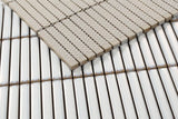 Hulu White Band 11 x 11.50 Water Resistant Tile