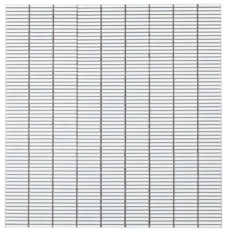 Hulu White Band 11 x 11.50 Water Resistant Tile