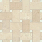 Jumbo Crema Marfil Marble Calacatta Honed Basketweave