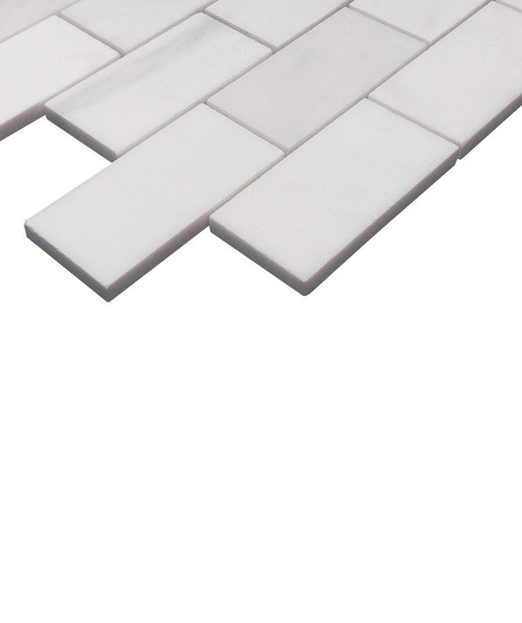 Calacatta Gold Italian Marble 2x4 Subway Mosaic Tile Honed