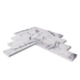Lilac Marble 2" x 8" Herringbone Mosaic Tile Polished