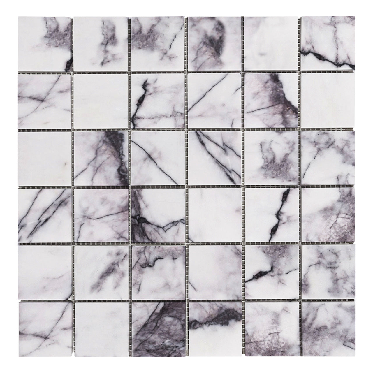 Lilac Marble 2" x 2" Mosaic Tile Polished