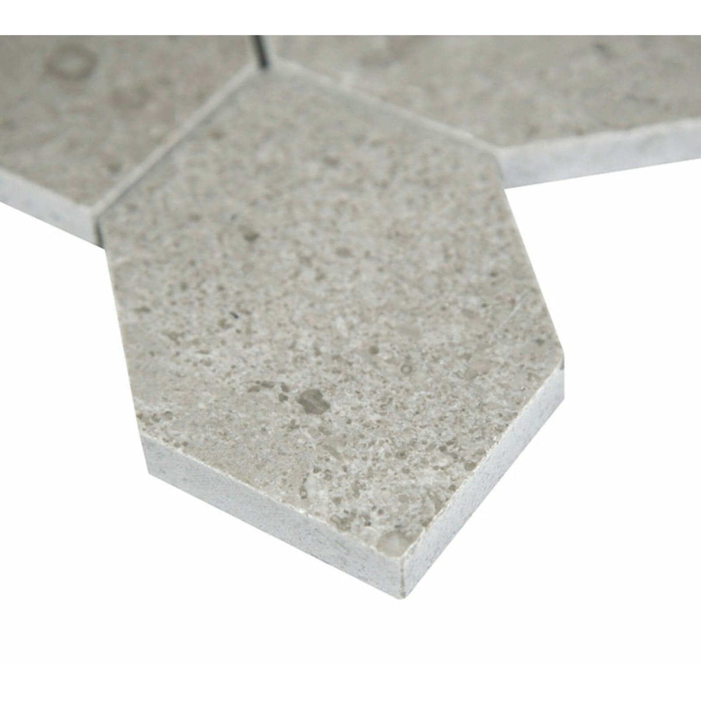 Lilly Pad Mosaic Honed Limestone Mosaic Tile 12.6 x 11.15