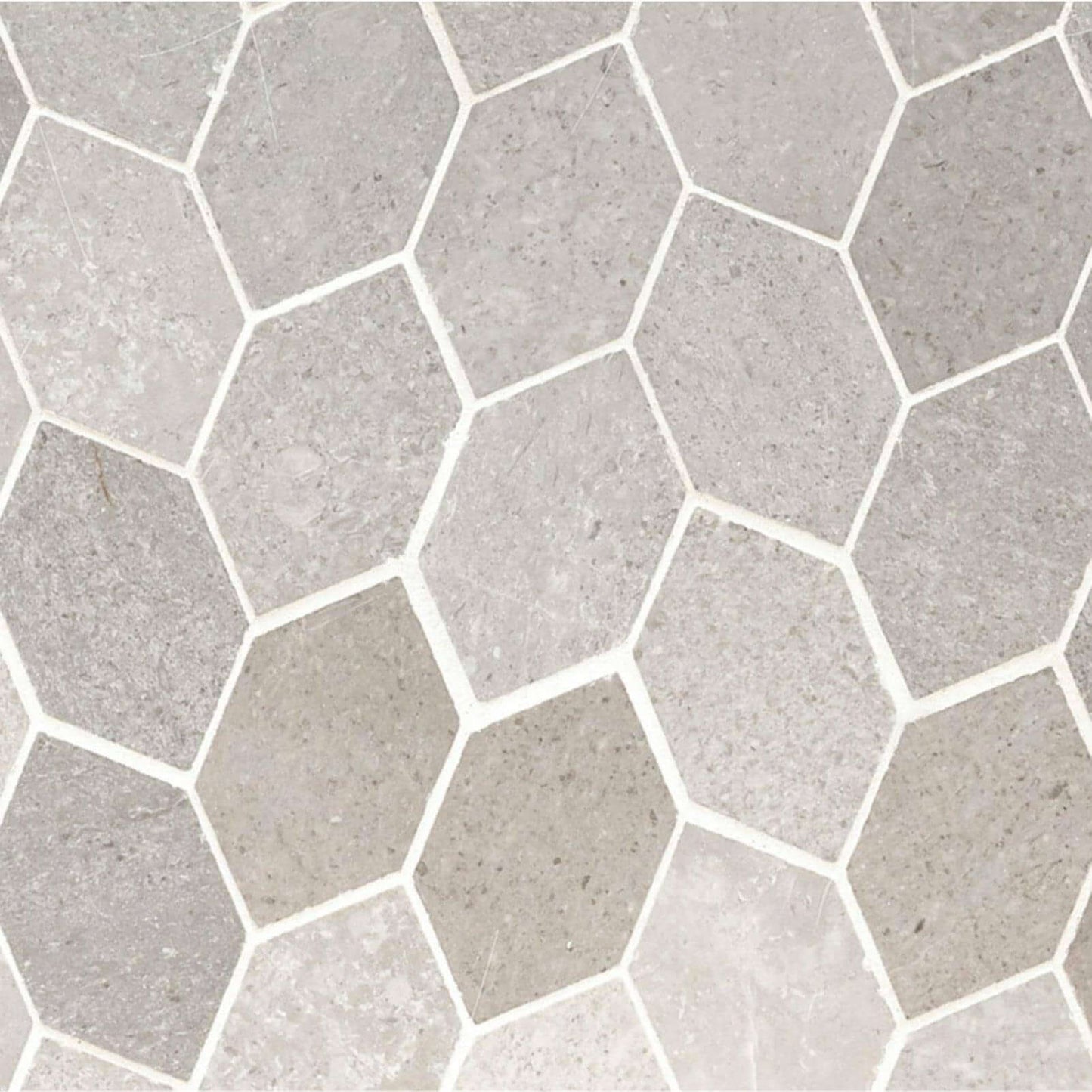 Lilly Pad Mosaic Honed Limestone Mosaic Tile 12.6 x 11.15