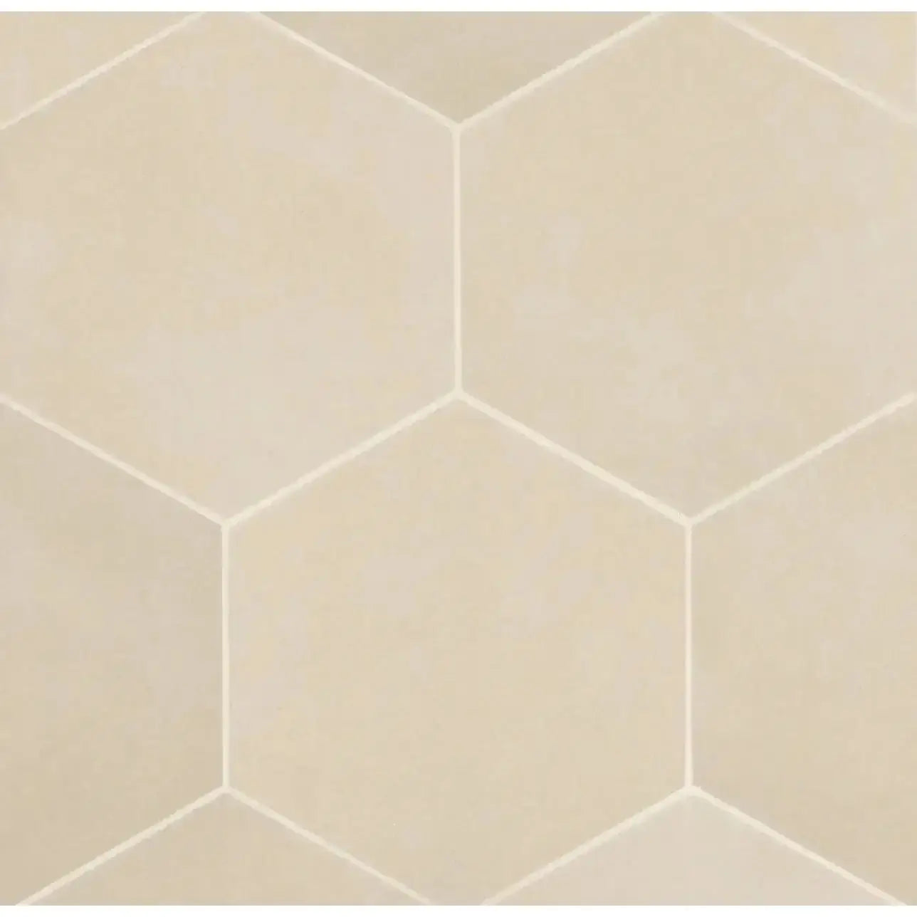Makoto 10" x 11.5" Hexagon Matte Porcelain Tile in Tatami Beige