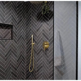 Makoto 2.5" x 10" Matte Ceramic Wall Tile in Kuroi Black