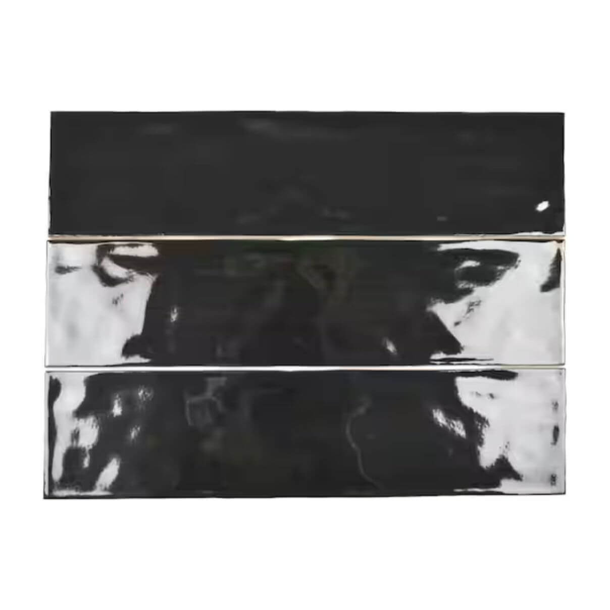 Marin Black Bright  3″x12″ Ceramic Tile