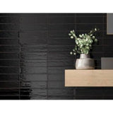 Marin Black Matte  3″x12″ Ceramic Tile