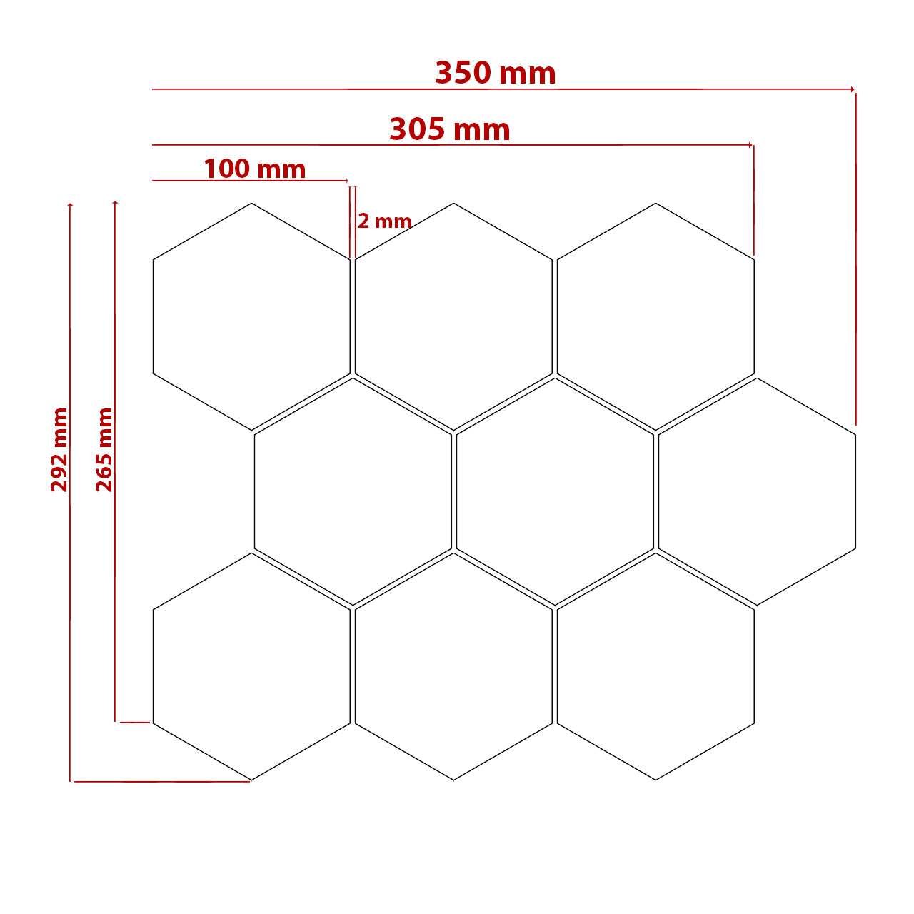 Carrara White Italian Marble 4" Hexagon Mosaic Tile Polished