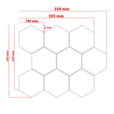 Carrara White Italian Marble 4" Hexagon Mosaic Tile Polished