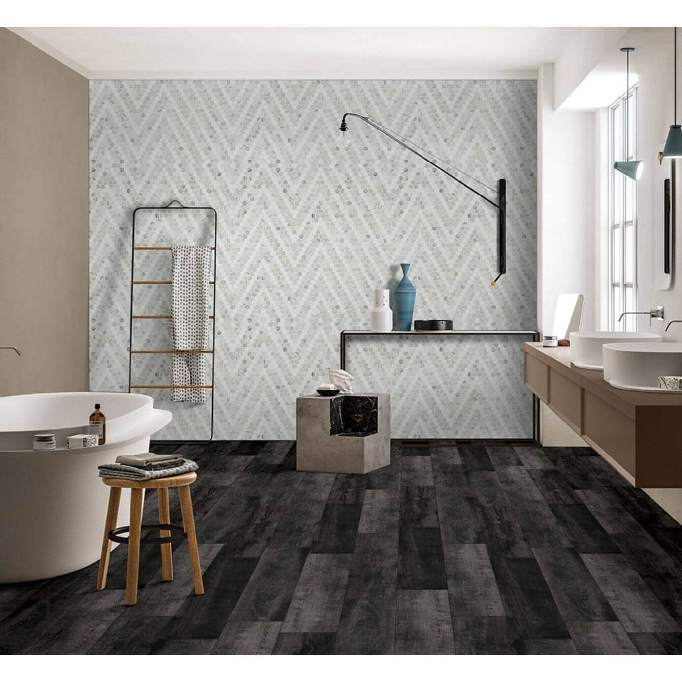 MSI 1” Angora Sazi Polished Hexagon Mosaic