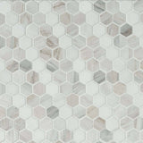 MSI 1” Angora Sazi Polished Hexagon Mosaic