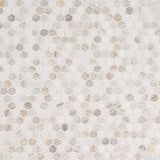 MSI 1” Angora Tibi Polished Hexagon Polished Mosaic
