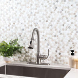 MSI 1” Angora Tibi Polished Hexagon Polished Mosaic
