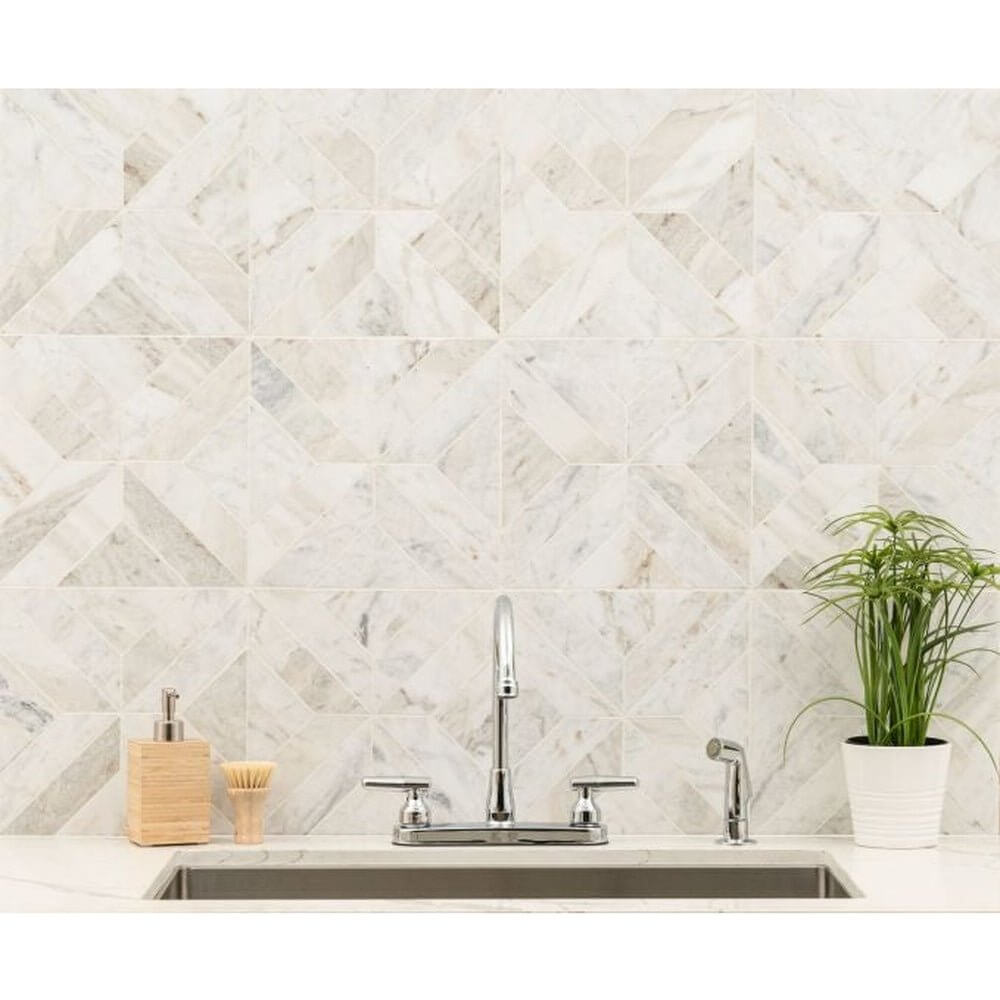 MSI 12x12 Arabescato Venato White Argyle Honed