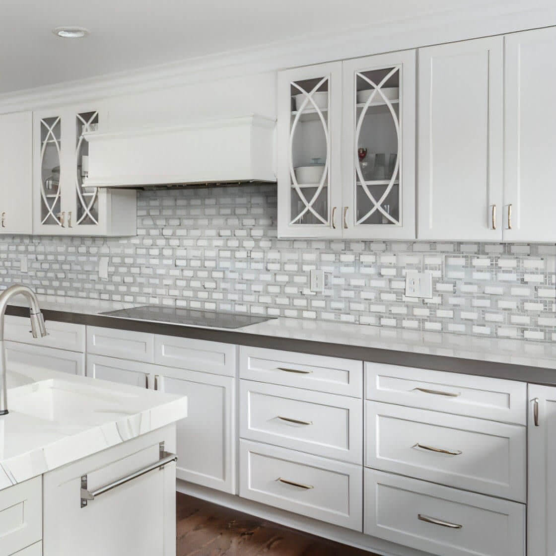 MSI 12x12 Bianco Dolomite Lynx Polished Marble Mosaic