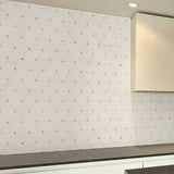 MSI 13.9x12 Bianco Dolomite Pinwheel Polished Marble Mosaic Tile