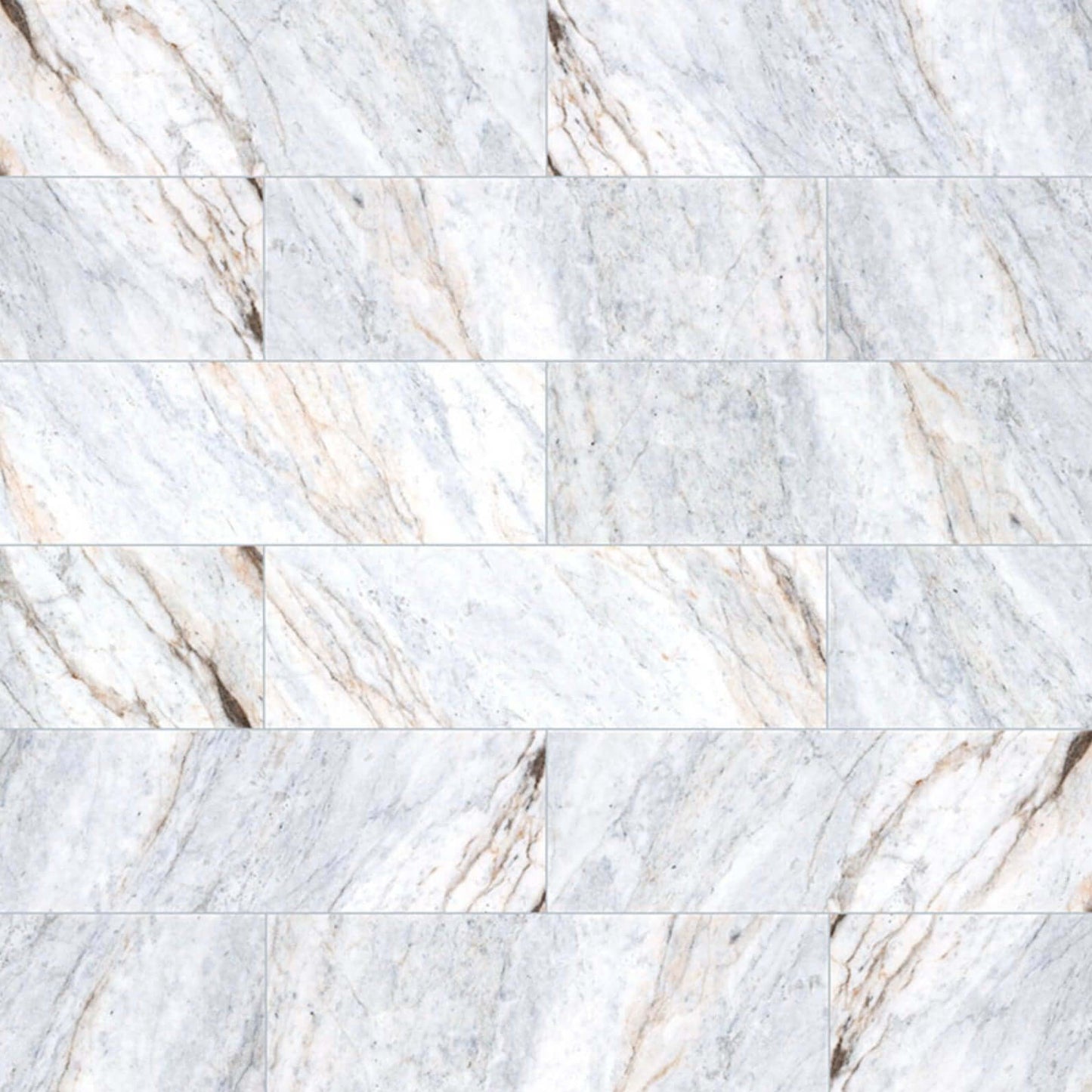 MSI 4x12 Capri Blue Honed Marble Tile