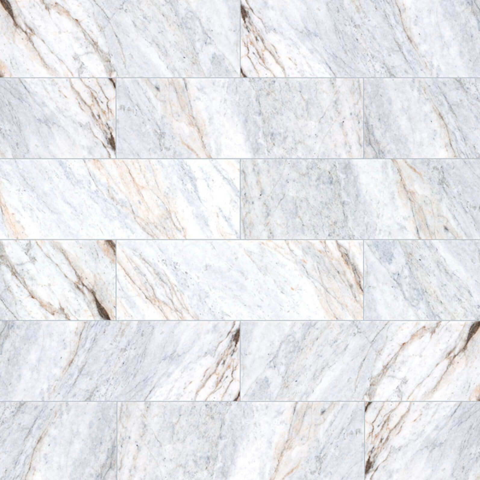 MSI 4x12 Capri Blue Honed Marble Tile