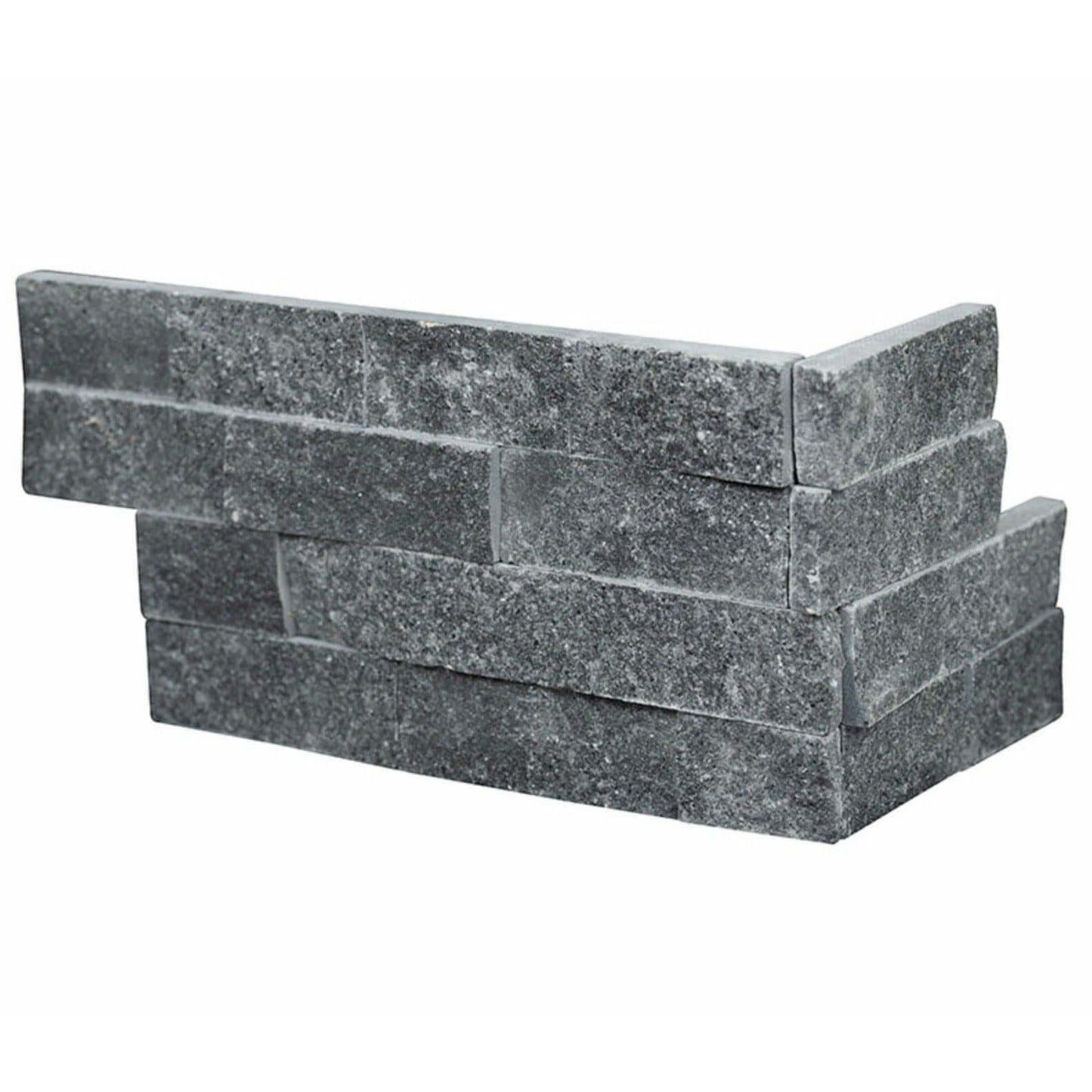MSI 6X18 Cosmic Black Stacked Stone Corner Piece