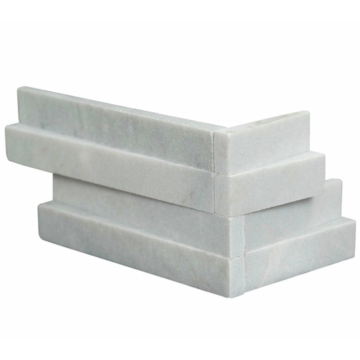 MSI 6x18 Cosmic Gray 3D Wave Stacked Stone Corner Piece