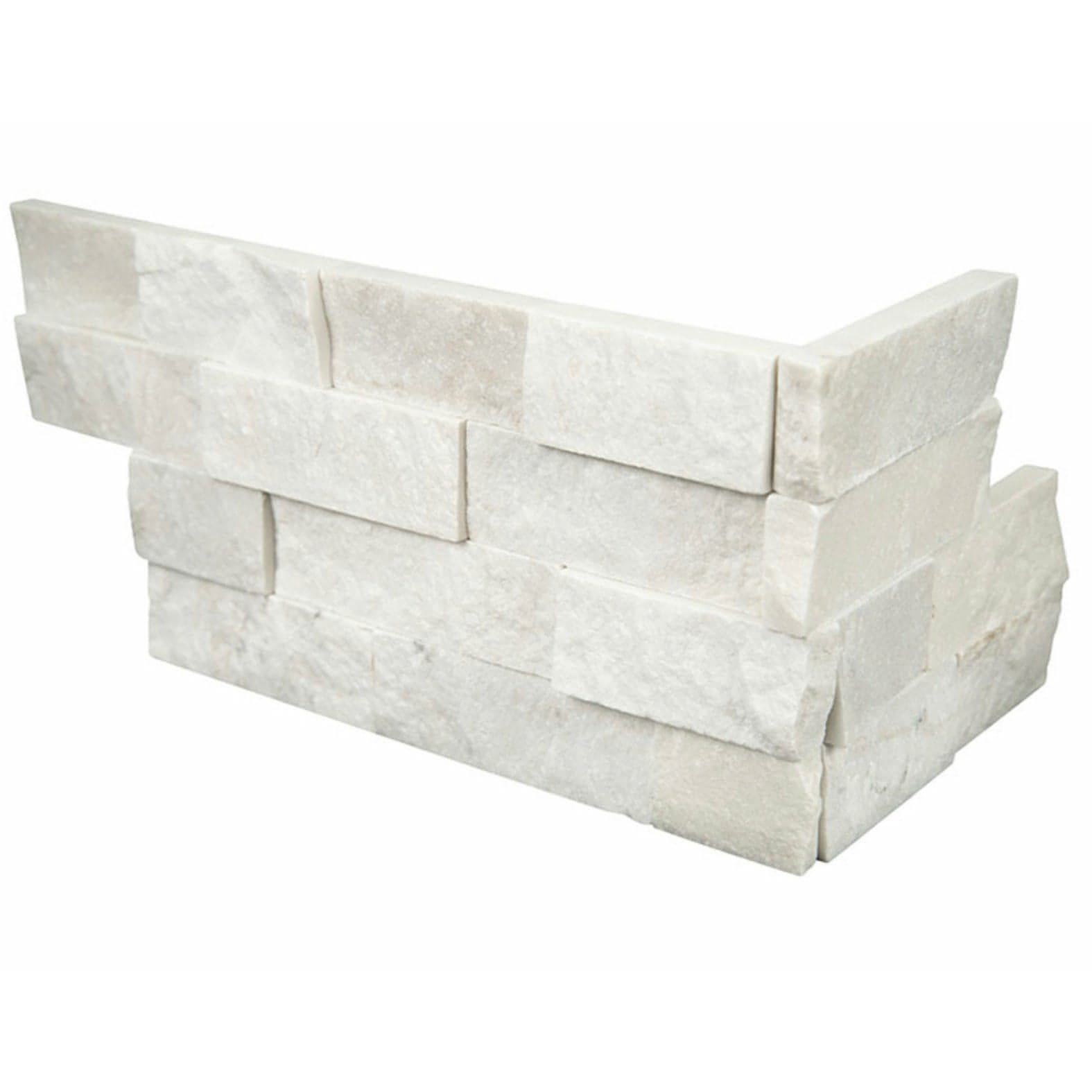 MSI 6x18 Cosmic White Stacked Stone Corner Piece