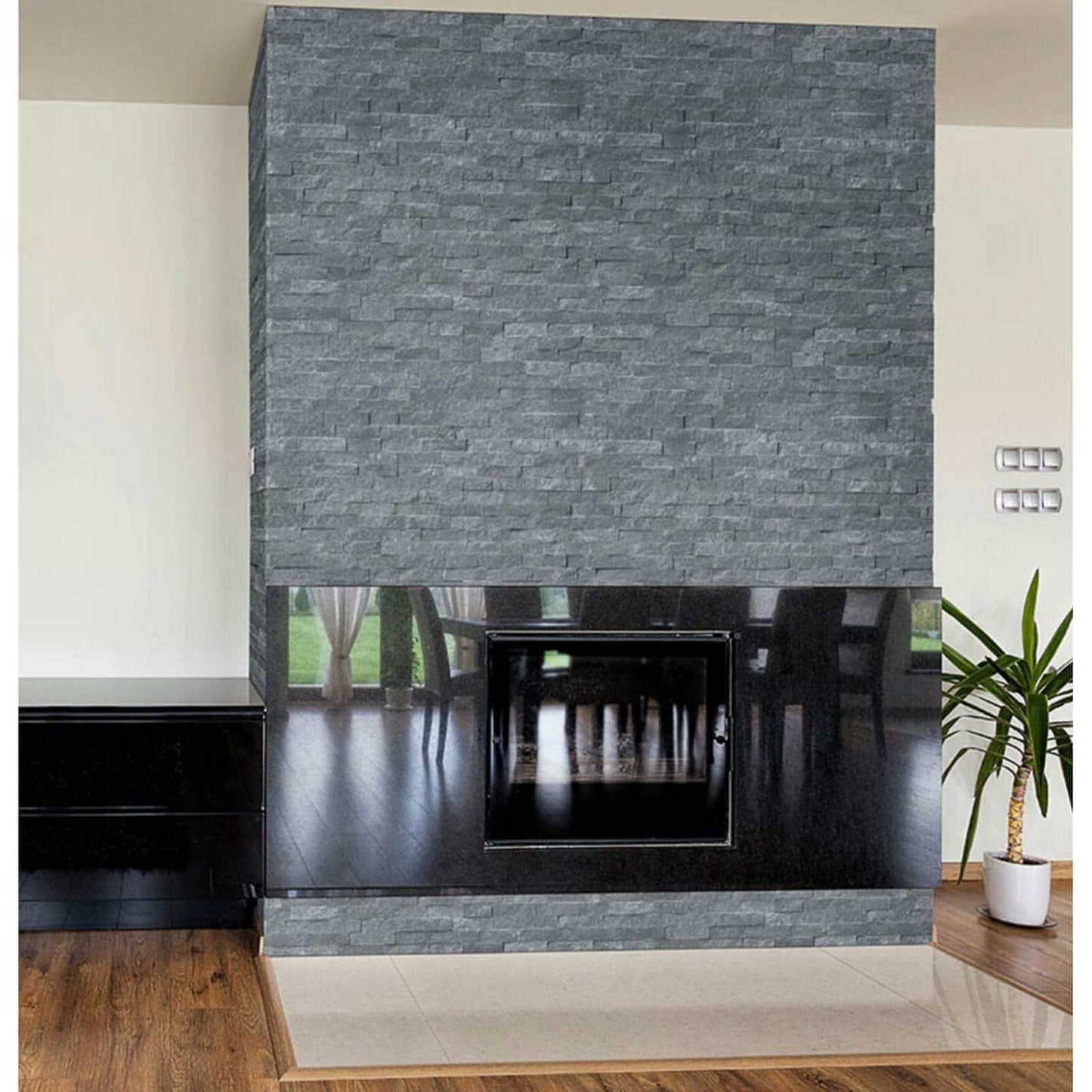 MSI 6x24 Cosmic Black Stacked Stone