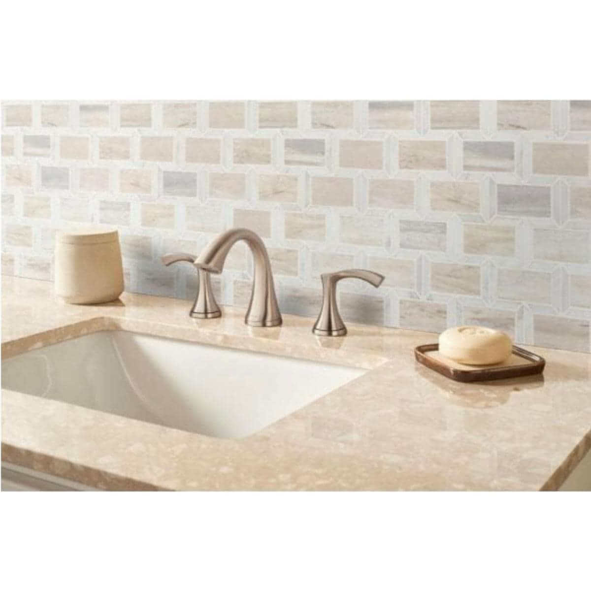 MSI Angora Framework 12X12  Polished Mosaic Tile