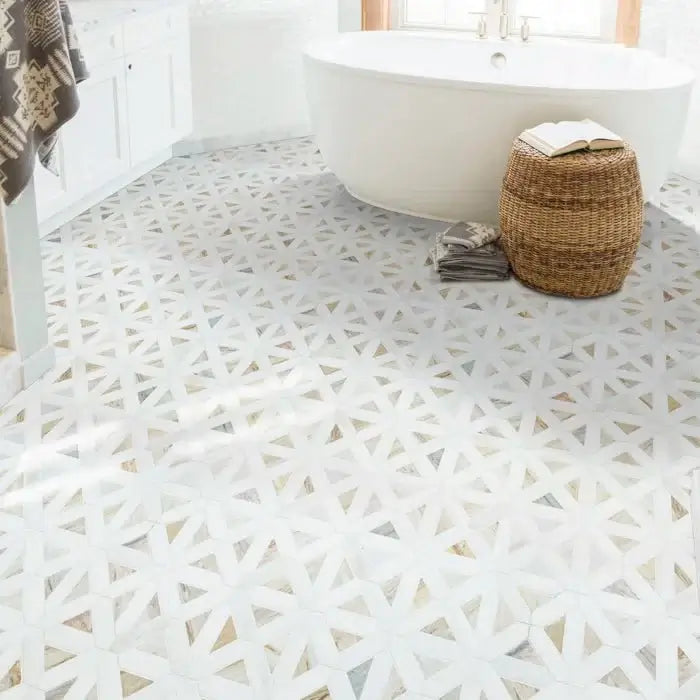 MSI Angora Geometric Pattern Polished Mosaic 12X12