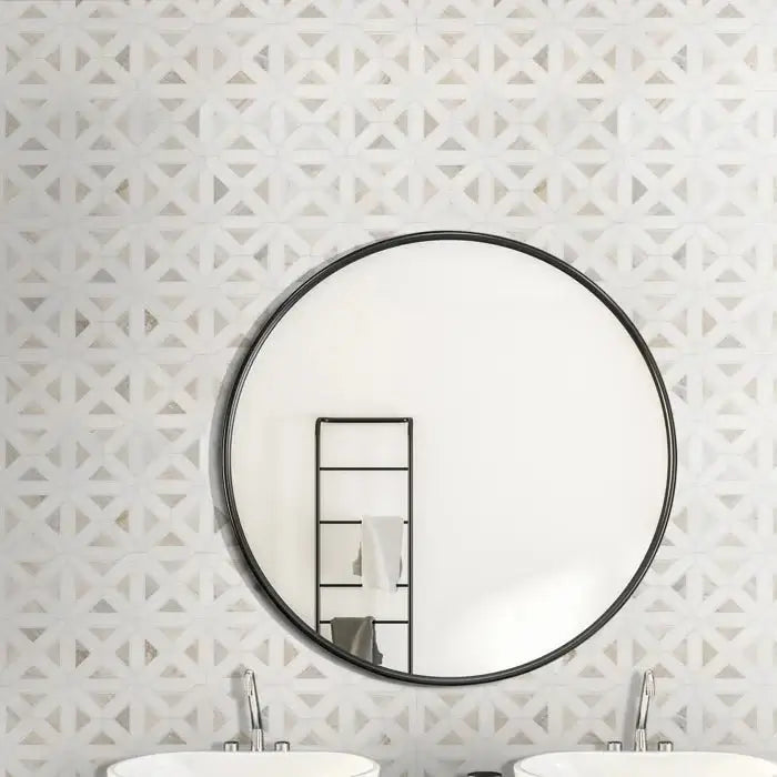 MSI Angora Geometric Pattern Polished Mosaic 12X12