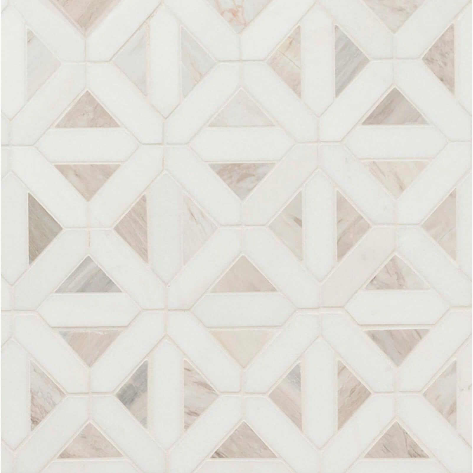 MSI Angora Geometric Pattern Polished Mosaic 12X12
