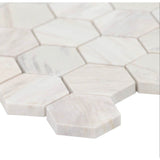 MSI Angora Polished 2" Hexagon Mosaic Tile