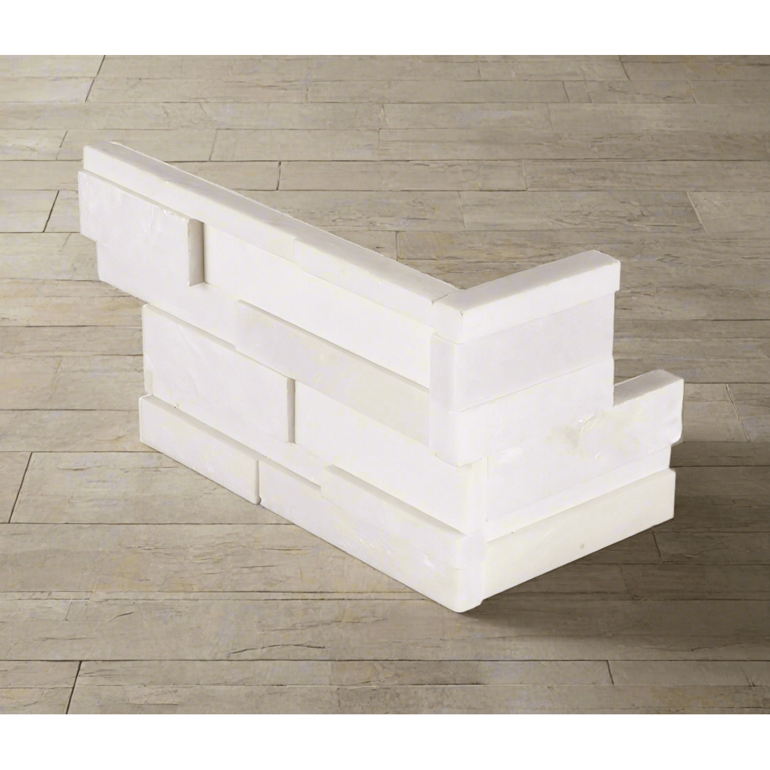 MSI Arctic White 3D Honed 6x18 Corner L Shape