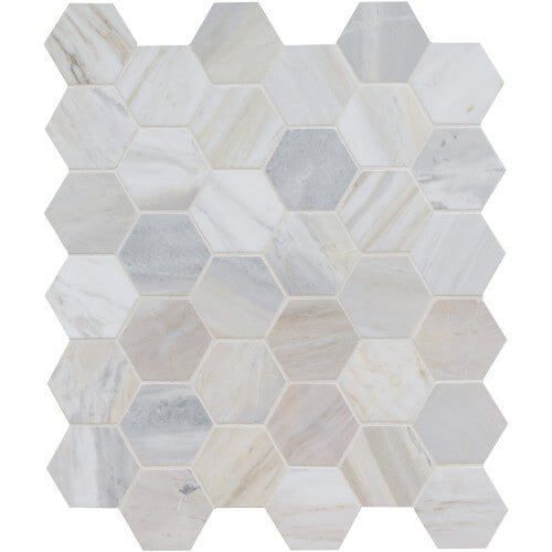 MSI Athena Gold 2" Hexagon Mosaic Tile
