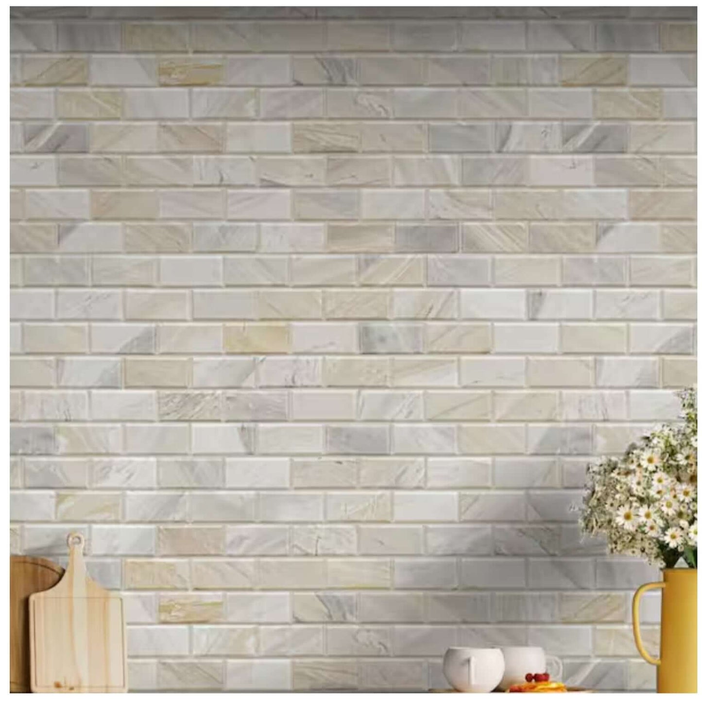 MSI Athena Gold 2X4 Honed and Beveled Tile