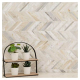 MSI Athena Gold Chevron Pattern Honed 12X12