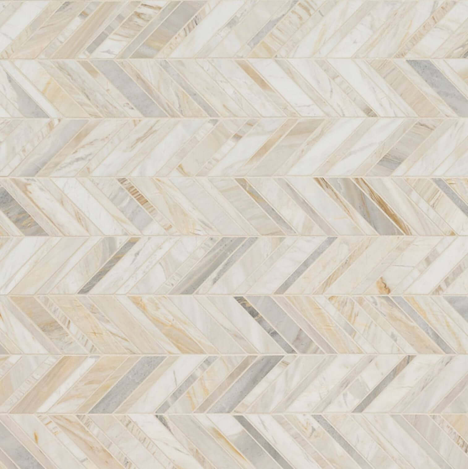 MSI Athena Gold Chevron Pattern Honed 12X12