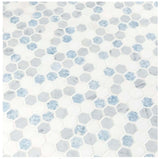 MSI Azula Hexagon 11.81x11.61 x10 mm Polished Marble Mosaic Tile