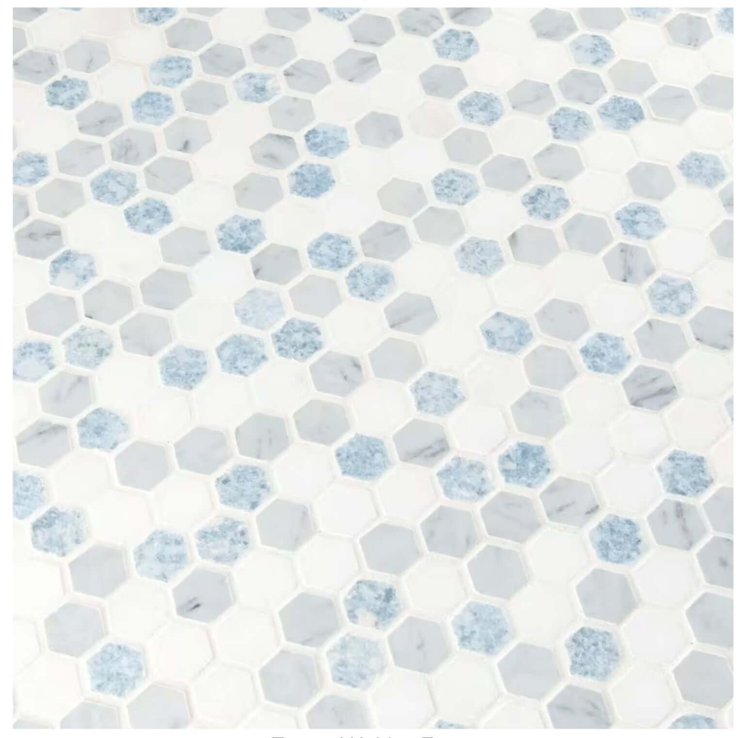 MSI Azula Hexagon 11.81x11.61 x10 mm Polished Marble Mosaic Tile