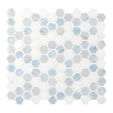 MSI Azula Hexagon 11.81x11.61 x10 mm Polished Marble Mosaic Tile