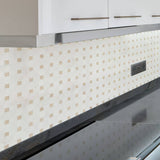 MSI Bianco Dolomite Crema Dotty Polished Marble Mosaic