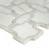 MSI Bianco Gridwork 12x12 Polished Marble Mosaic Tile