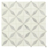 MSI Bianco Starlite 12x12 Polished Marble Mosaic Tile