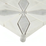 MSI Bianco Starlite 12x12 Polished Marble Mosaic Tile